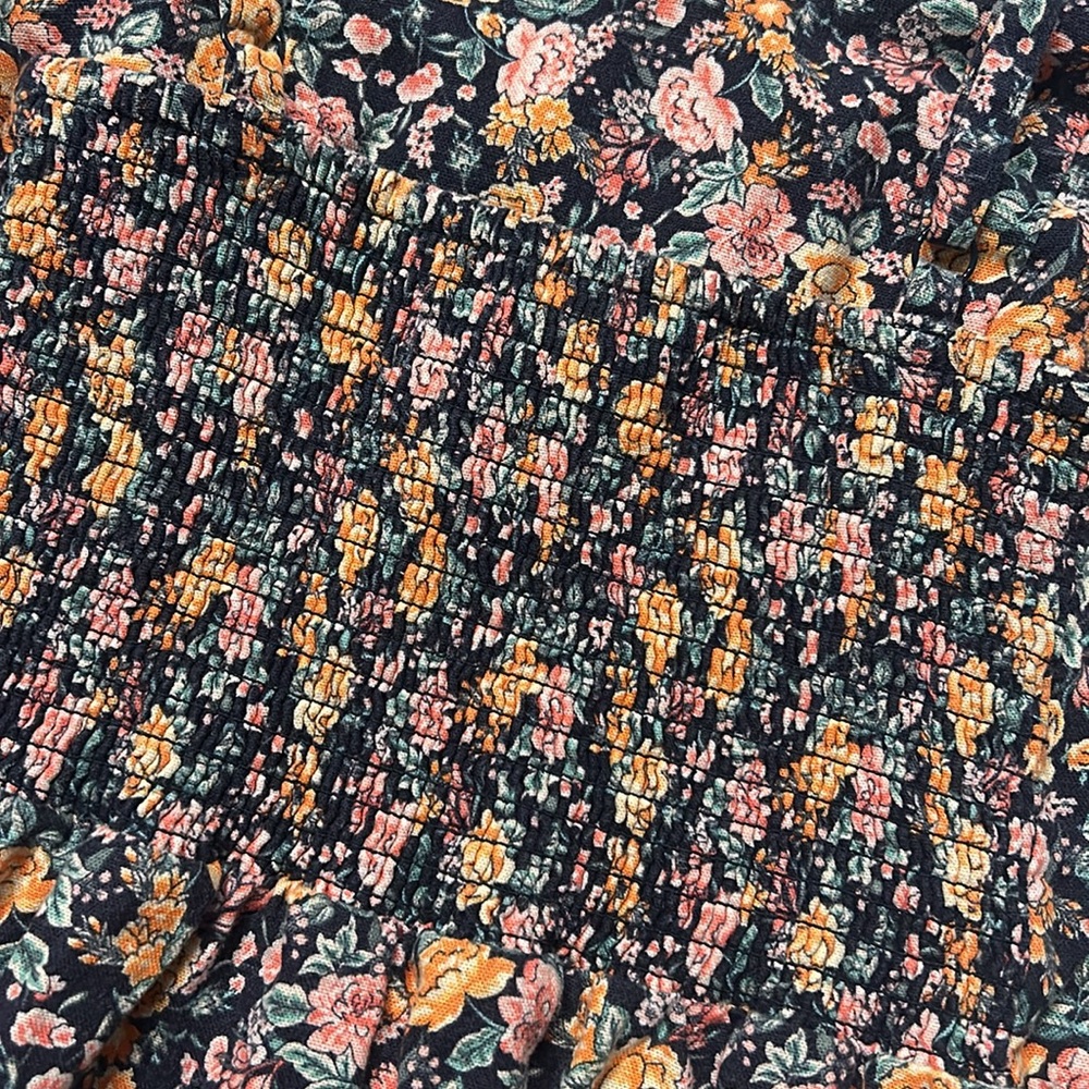 Old Navy Cami Dress Linen Blend Floral Size Small - Picture 6 of 9